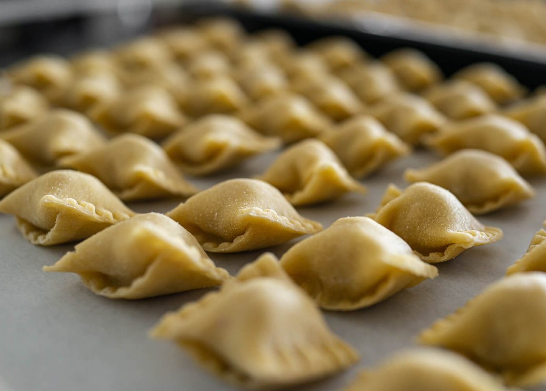 Agnolotti Pappa al Pomodoro with Basil