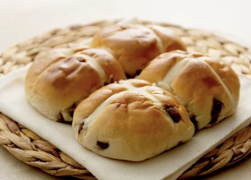 Chocolate Chip Hot Cross Buns